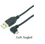 Кабель USB Type A на Micro USB угол влево 1,5 м