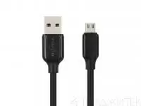 Кабель USB Vixion (K28) 3.5A MicroUSB, 1 метр, черный