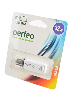 USB Flash накопитель Perfeo PF-C13W032 USB 32GB, белый
