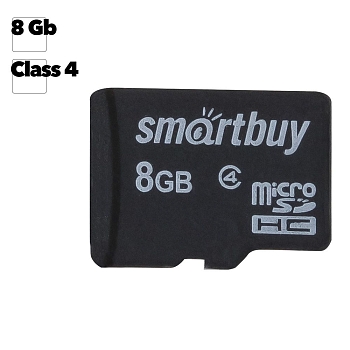 Карта памяти SmartBuy MicroSD 8GB (без адаптеров)