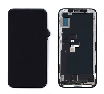 Дисплей Amperin для Apple iPhone X в сборе с тачскрином (Soft Oled) черный
