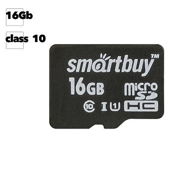 Карта памяти SmartBuy MicroSD 16GB (class 10)