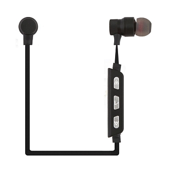 Bluetooth гарнитура inkax HP-04 вставная/магнит/металл/стерео, черная