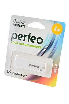 USB Flash накопитель Perfeo PF-C05W004 USB 4GB