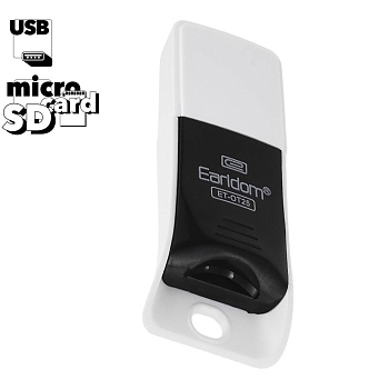 Картридер Earldom ET-OT25 Micro USB Card Reader, черный