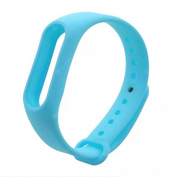 Силиконовый браслет для Xiaomi Mi Band 2, голубой
