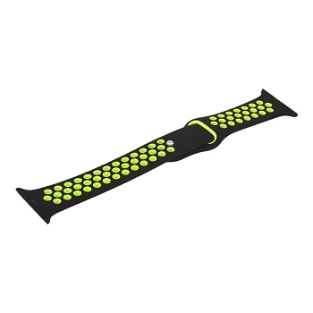 Ремешок для Apple Watch COTEetCI W12 Sports Dot Watchband 38 мм/40 мм спорт (черный с зеленым),