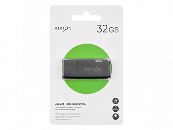 USB Flash накопитель 32GB 2.0 Shark Eyes, черный (Vixion)