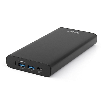 Внешний аккумулятор TopON TOP-T100 26800mAh (96.48Wh) Type-C PD 100W , 2 USB QC3.0 18W, корпус алюминий черный