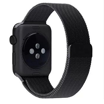 Ремешок для Apple Watch (38мм) Milanese (миланская петля), черный