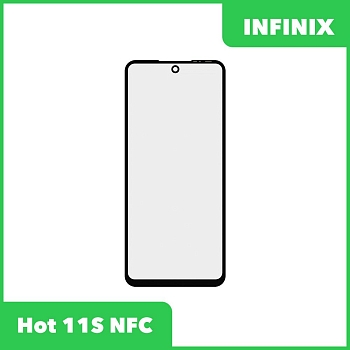 Стекло + OCA пленка для переклейки Infinix Hot 11S NFC (черный)