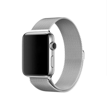 Ремешок для Apple Watch (38мм) Milanese (миланская петля), серебро