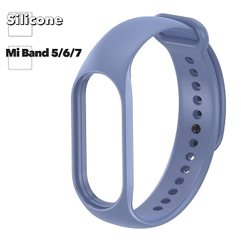 Ремешок для фитнес трекера Mi Band 7 (голубой)