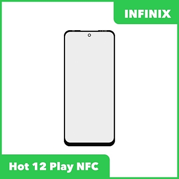 Стекло + OCA пленка для переклейки Infinix Hot 12 Play NFC (черный)