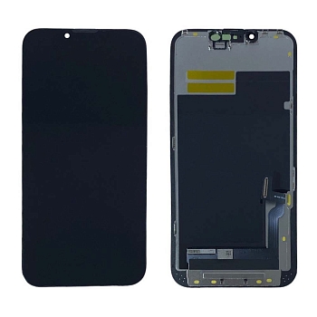 Дисплей для iPhone 13 + тачскрин черный с рамкой (OLED GX)
