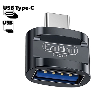 Адаптер Earldom ET-OT41 USB Type-C to USB 3.0 OTG Adapter, черный