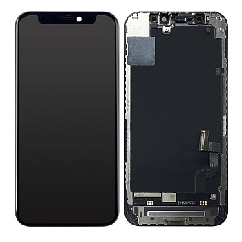 Дисплей для iPhone 12 mini + тачскрин черный с рамкой (OLED GX)