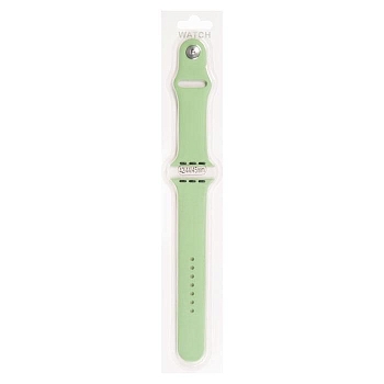 Силиконовый ремешок для Apple Watch 42/44мм (1), бледно-зеленый, на кнопке