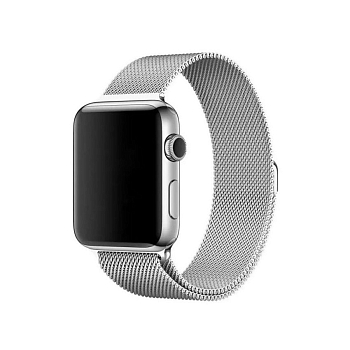 Ремешок для Apple Watch (42мм) Milanese (миланская петля), серебро