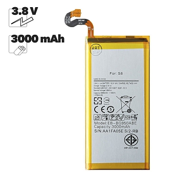 Аккумулятор для телефона Samsung (EB-BG950ABA, ABE) S8 SM-G950F Li3000 100% Filling Capacity