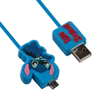 USB Дата-кабель мультяшный Stitch MicroUSB (коробка)