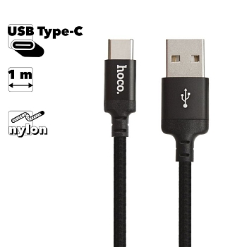 USB кабель Hoco X14 Times Speed Type-C Charging Cable, 1 метр, черный