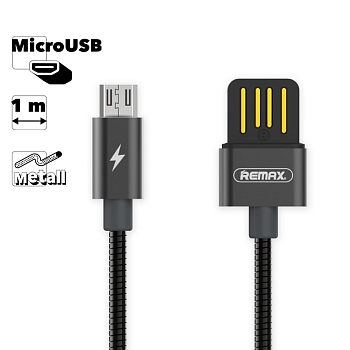 USB кабель Remax Tinned Copper Series Cable RC-080m MicroUSB, черный