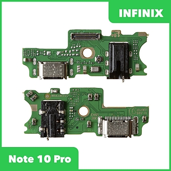 Разъем зарядки для телефона Infinix Note 10 Pro с разъемом гарнитуры и микрофоном