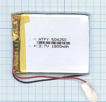 Аккумуляторная батарея Li-Pol (5x42x50мм), 2pin, 3.7В, 1800мАч