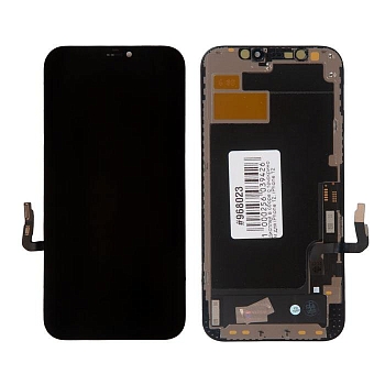 Дисплей в сборе с тачскрином для iPhone 12, iPhone 12 Pro OLED LCD, черный