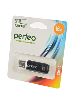 USB Flash накопитель Perfeo PF-C13B016 USB 16GB, черный