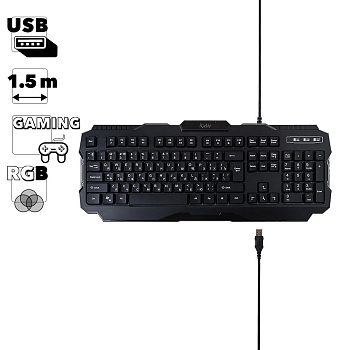 Клавиатура игровая Smartbuy RUSH Warrior 308 USB черная (SBK-308G-K)