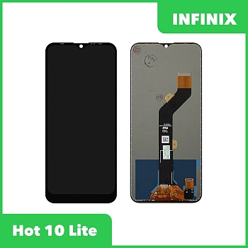 LCD дисплей для Infinix Hot 10 Lite в сборе с тачскрином (черный)